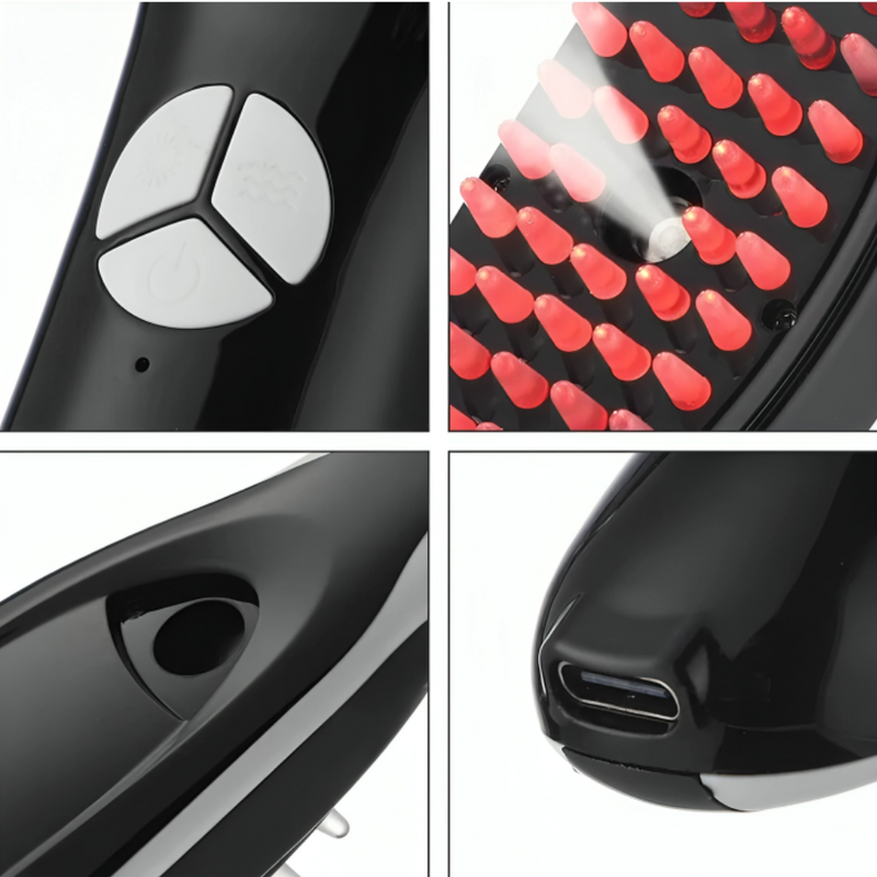 Red Light Therapy Brush